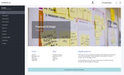 Ux design example proposal made with a proposal tool
