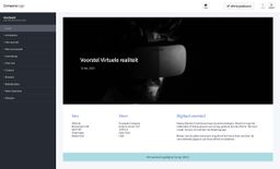Virtuele realiteit voorbeeld offerte gemaakt met een offerte applicatie