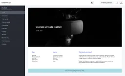 Virtuele realiteit voorbeeld voorstel gemaakt met een offerte programmma