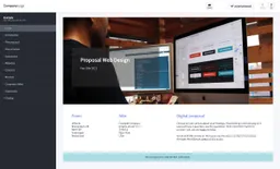 Screenshot of web design proposal example