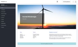 Schermafbeelding van windenergie offerte voorbeeld