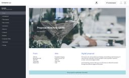 Screenshot of wine and spirits proposal example